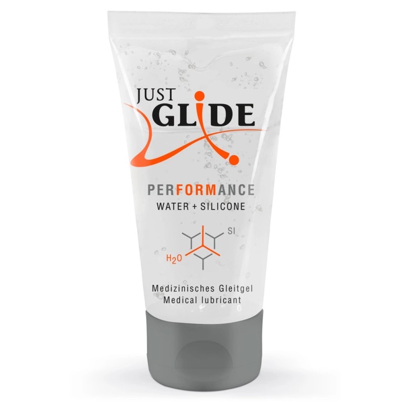 Just Glide Performance - Lubrykant Medyczny Na Bazie Wody I Silikonu 50 ml